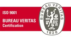 Selo ISO 9001 da certificadora Bureau Veritas